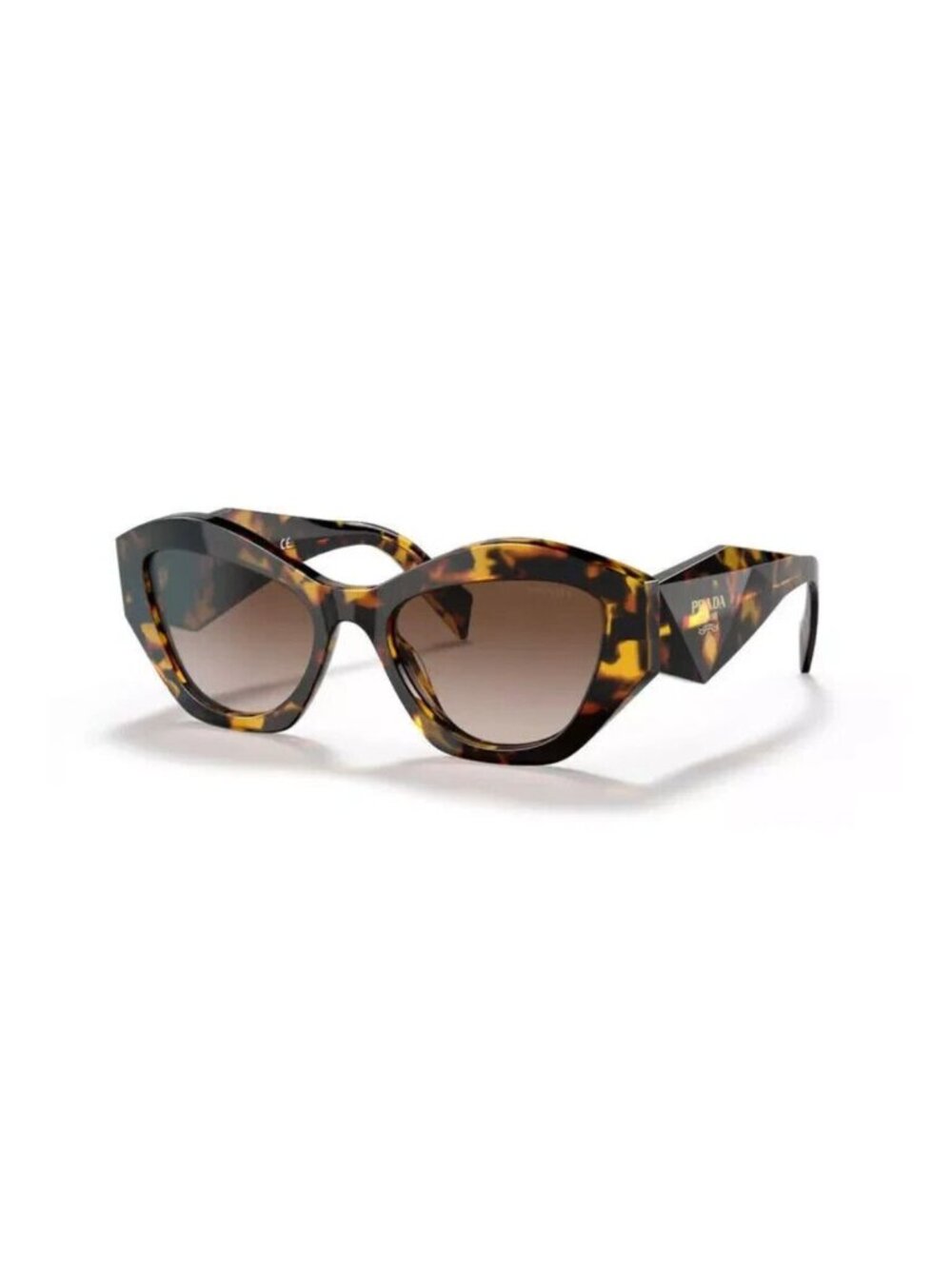 Prada Woman Sunglasses PR07YS Honey Havana VAU6S1 Brown Gradient Lens 53mm